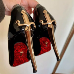 Black Patent Stiletto Heels 1